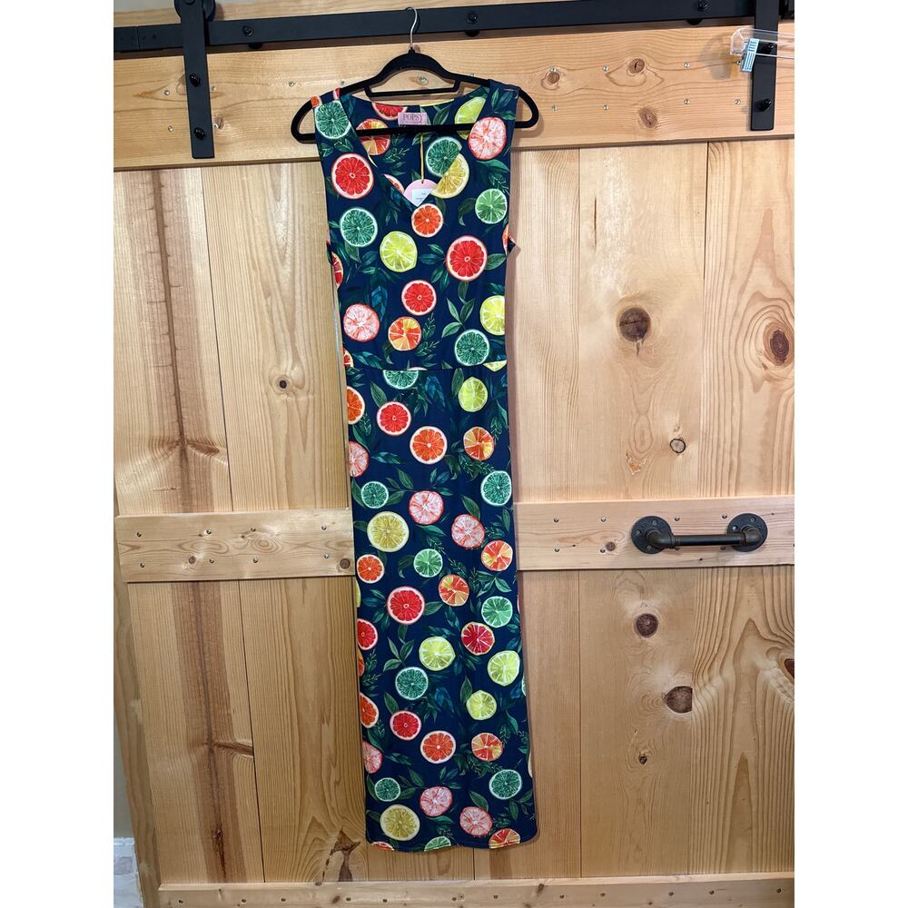 NWT Popsy Clothing Citrus Tie Back Kyla Maxi Sleeveless Dress Plus Size 22